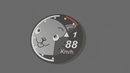 Need For Speed U2 Tabby Tachometer Wall CLock 3d model