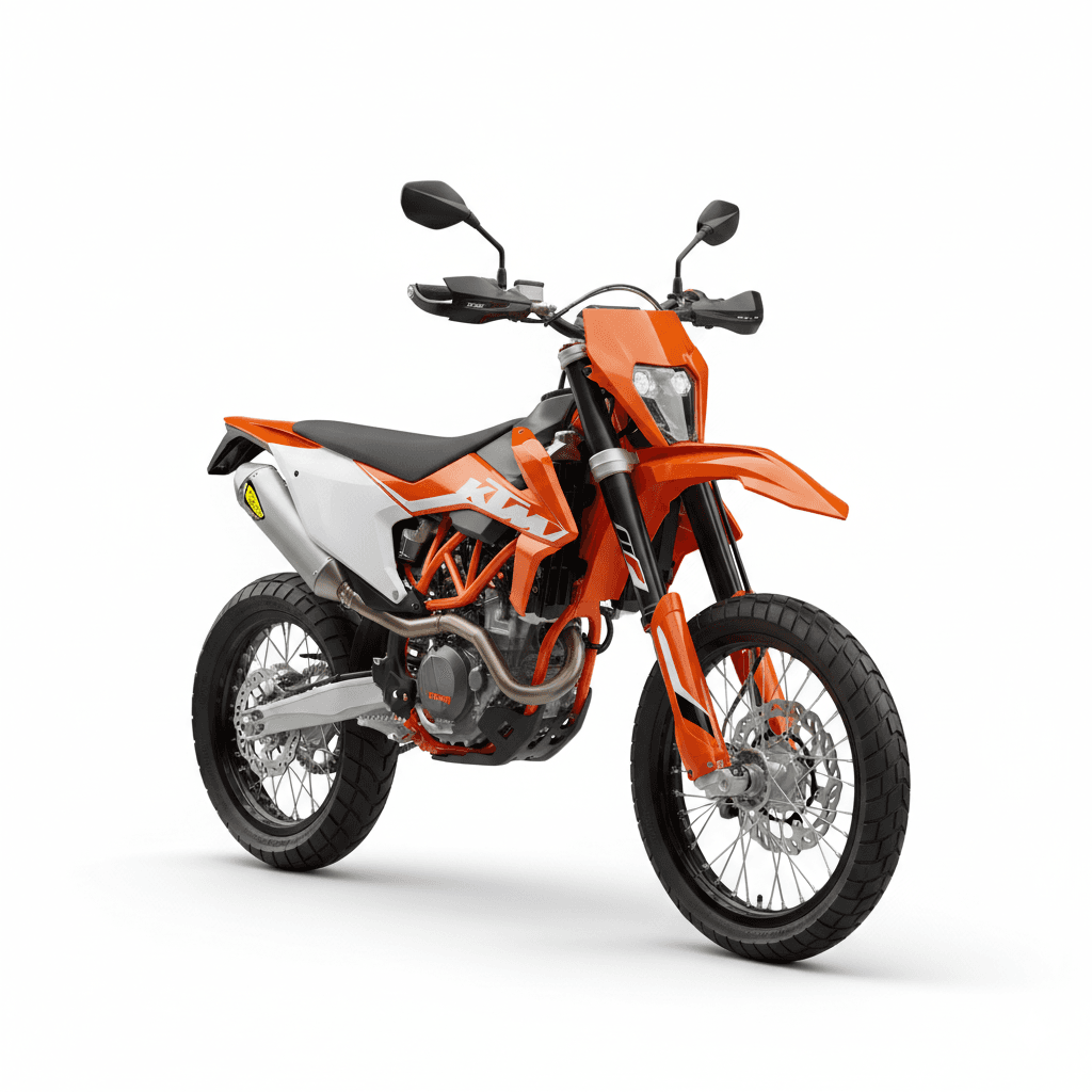 KTM 200 EXC Trail Racing Motorcycle 3d model