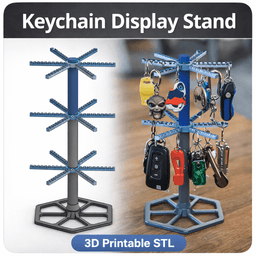 Keychain Display Stand 3d model