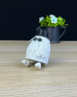 Cousin Itt with little legs 3d model