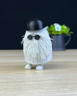 Cousin Itt with little legs 3d model