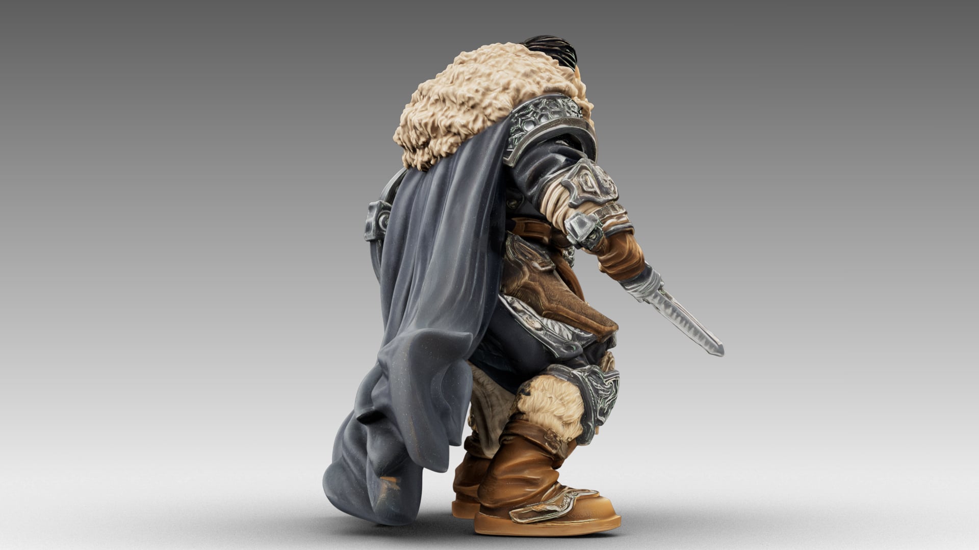 Bearded Warlord 3d model