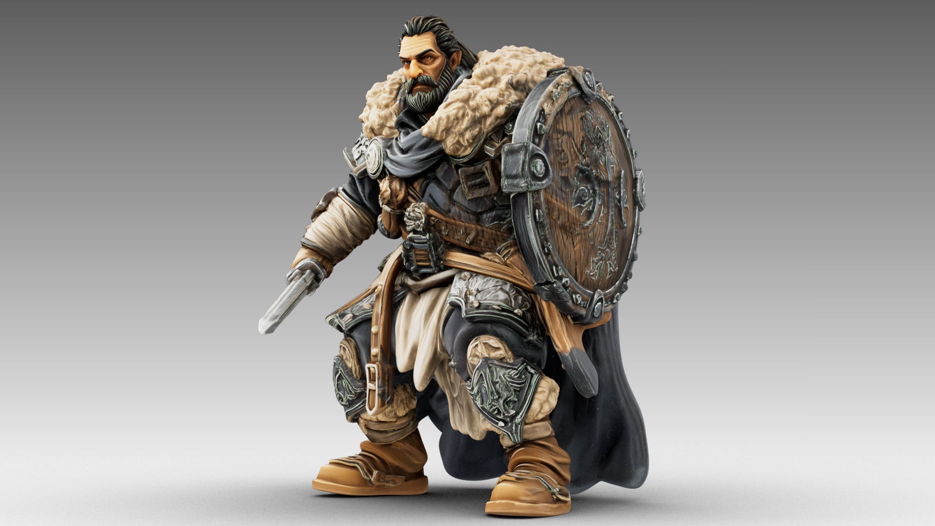 Bearded Warlord 3d model