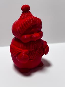 Christmas snowman figurine 3d model