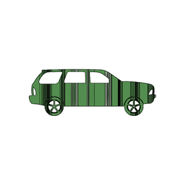 Dodge Durango 1st Gen 3D Car Flip Art Desk Display 3d model