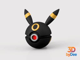 Umbreon Poke Ball 3d model