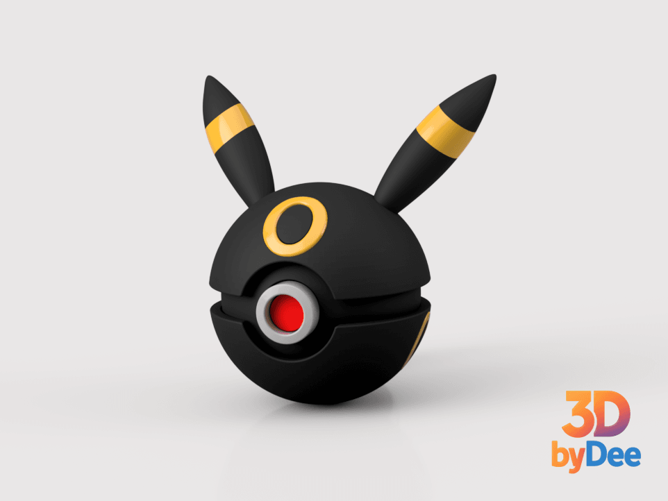 Umbreon Poke Ball 3d model