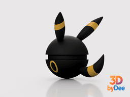 Umbreon Poke Ball 3d model