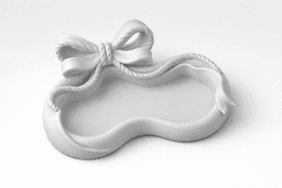 Bow Jewelry Tray STL – Coquette Ribbon Ring Dish & Vanity Organizer 3d model