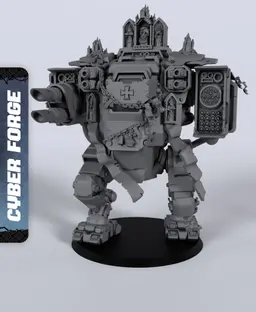 Stronghold Dreadnought - With Free Cyberpunk - Sci-Fi Gift Ideas for RPG and Wargamers 3d model