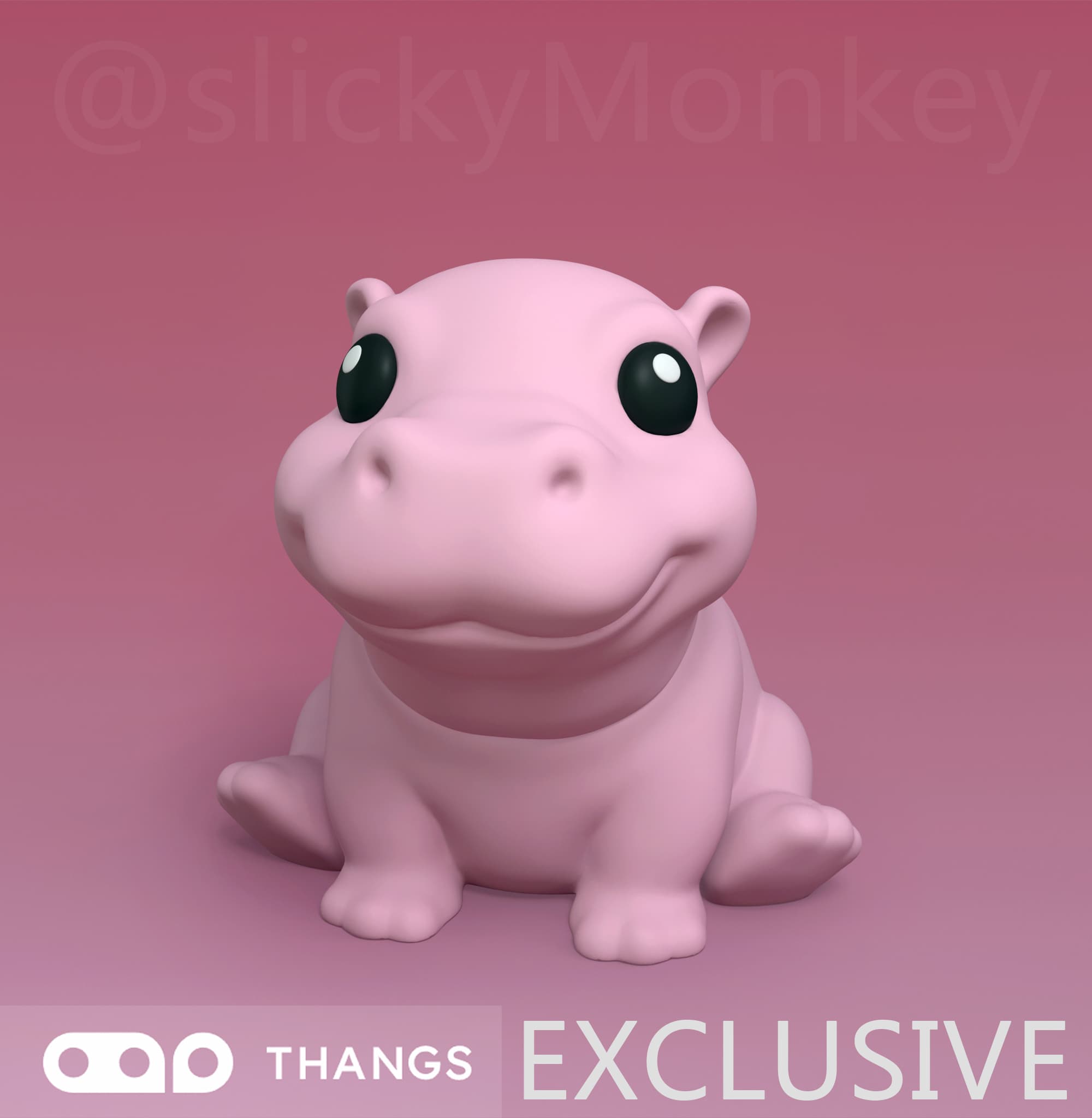 Hippo Mini Container 3d model