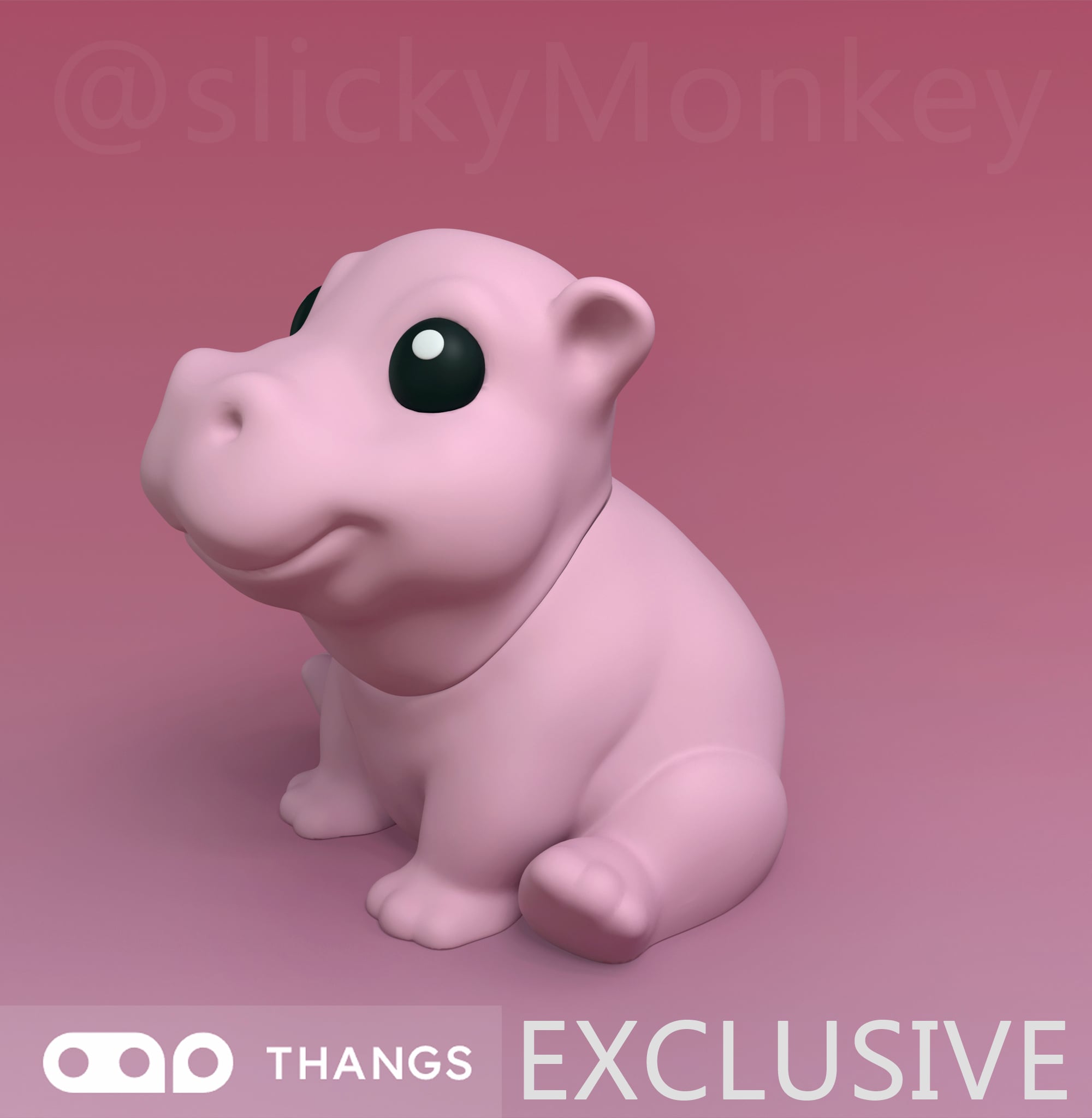 Hippo Mini Container 3d model