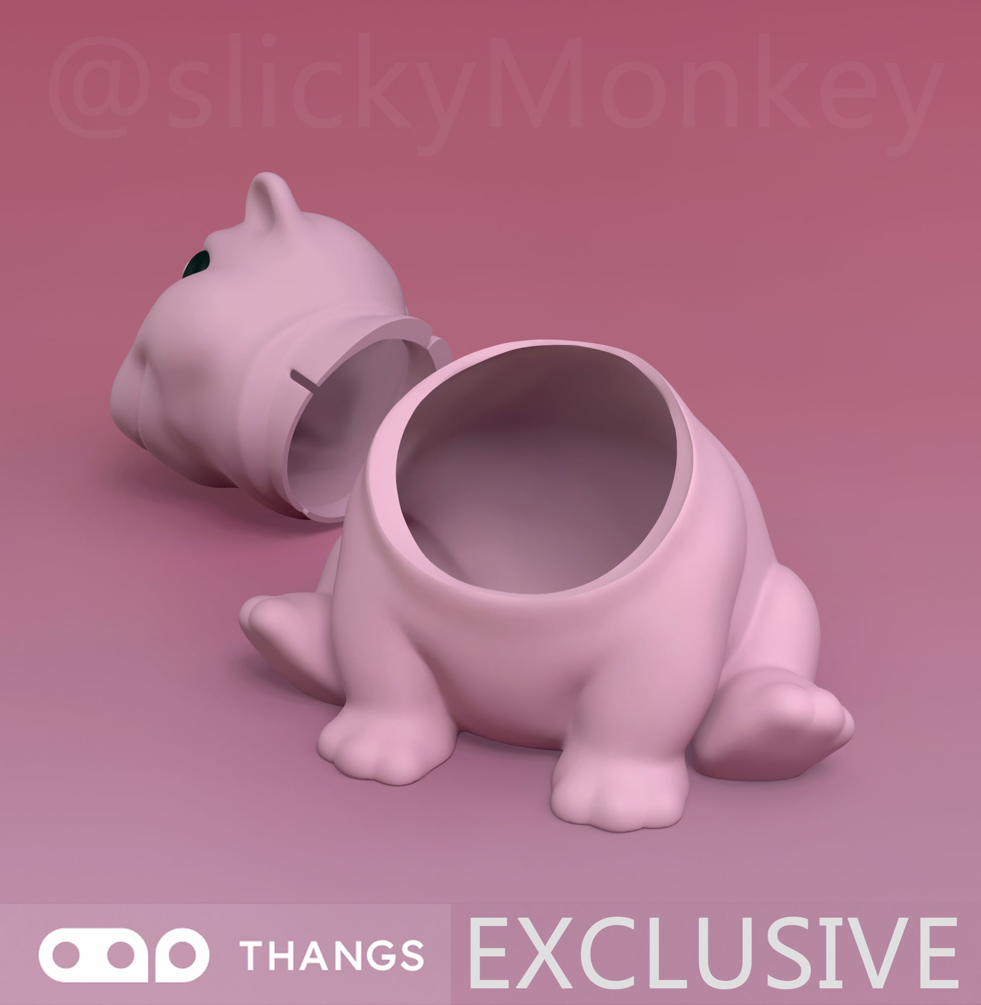 Hippo Mini Container 3d model