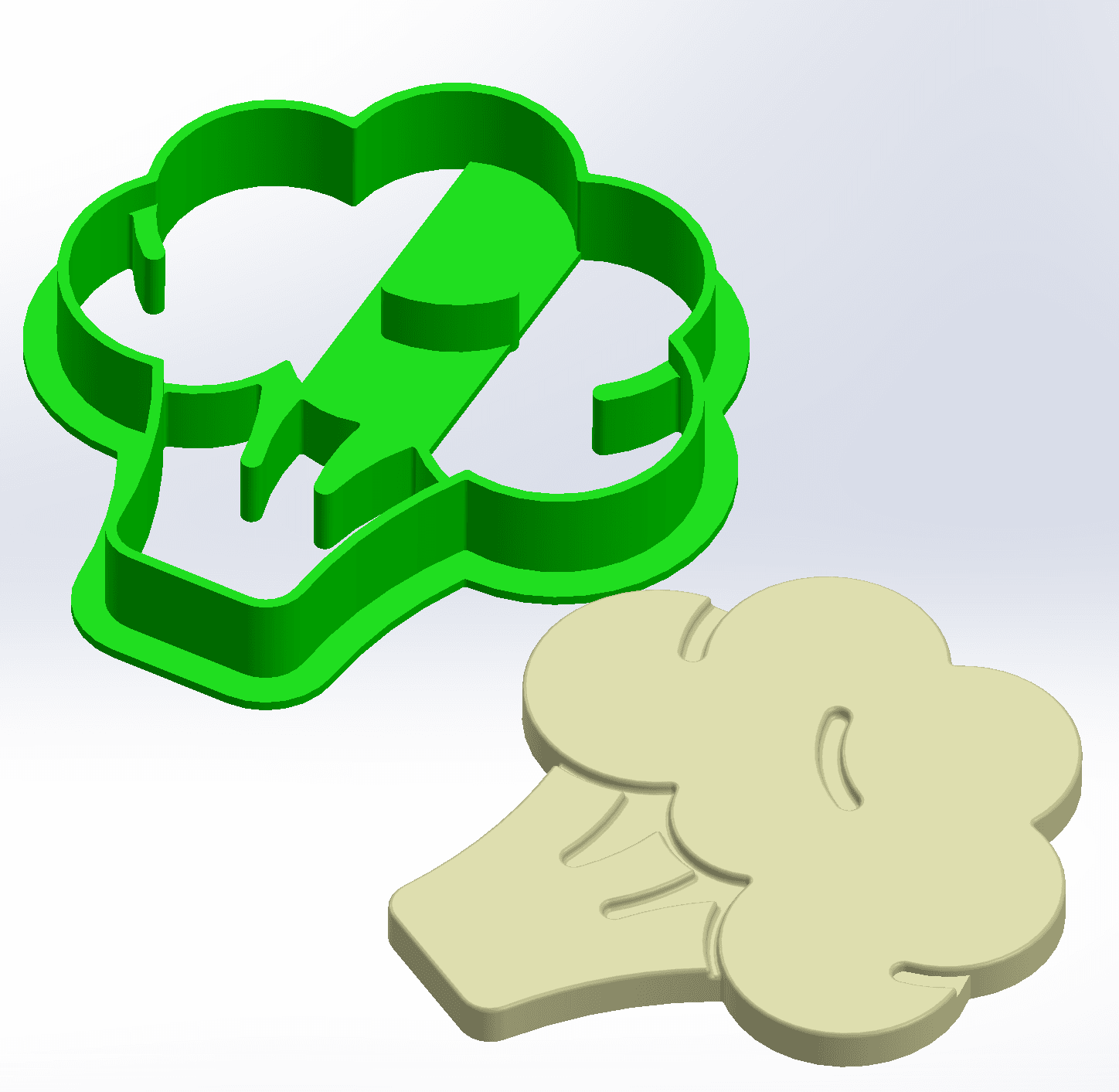 Veggie Cookie Cutter 3d model