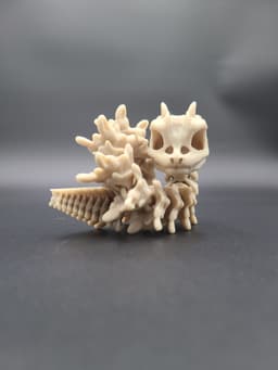Long Bony Basilisk - Articulated Snap-Flex Fidget (Loose Joints) 3d model