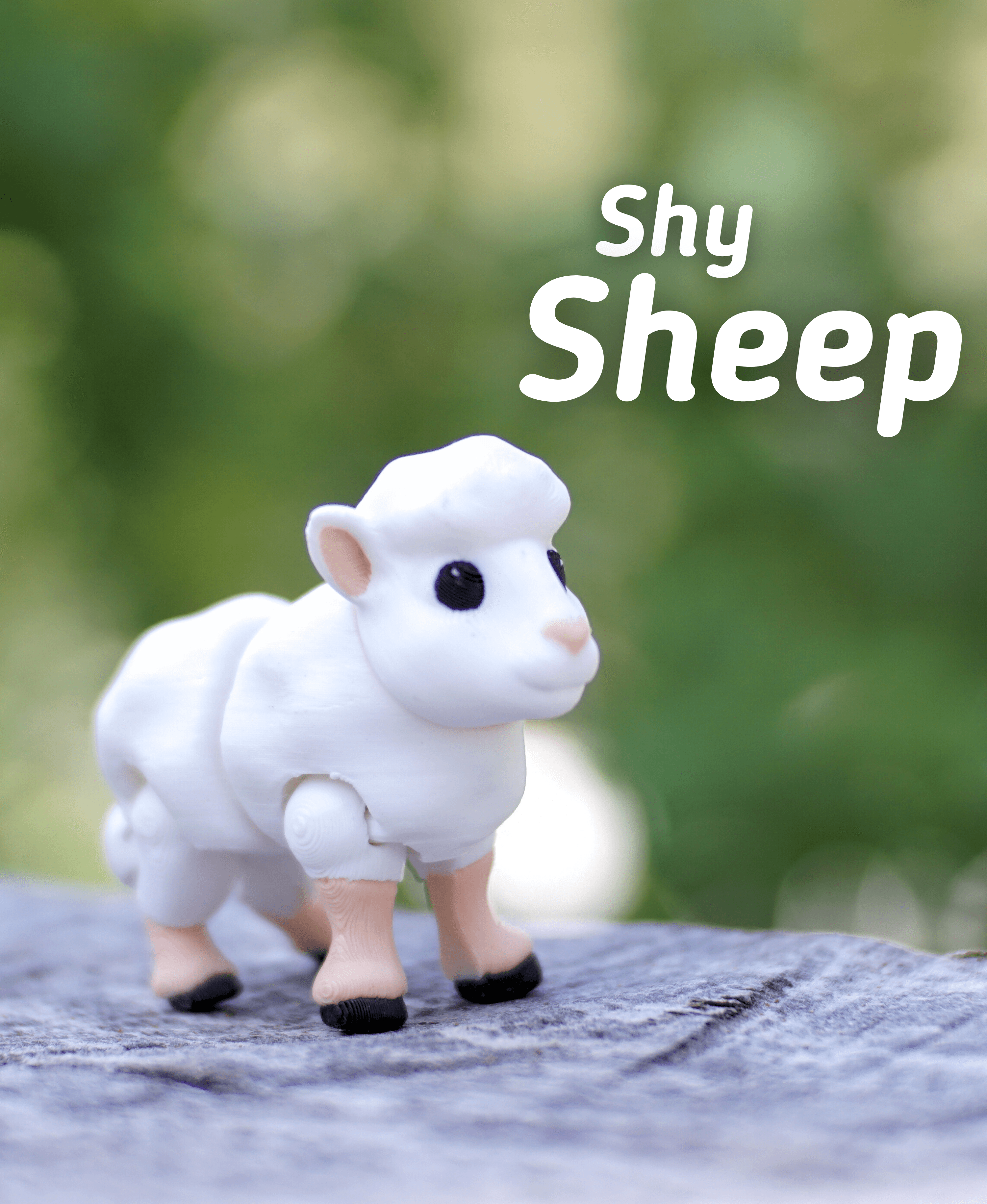 Shy Sheep - Articulated fidget Sheep - Ludo Animal 3d model