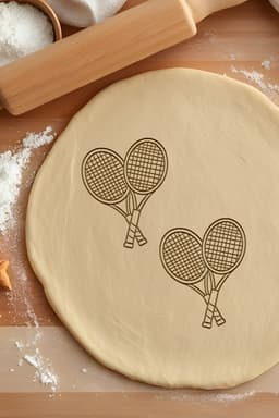 Tennis Cookie Cutter, Biscuit Cutter 3d model