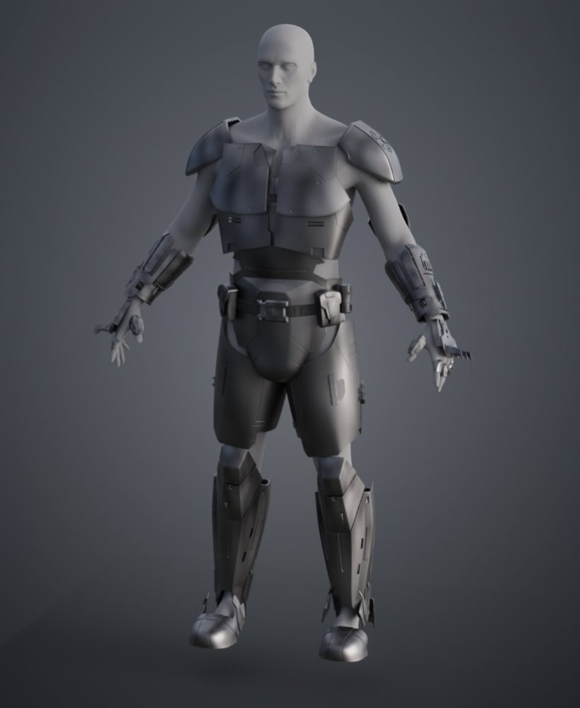 Sith Acolyte's Armor - The Old Republic 3d model