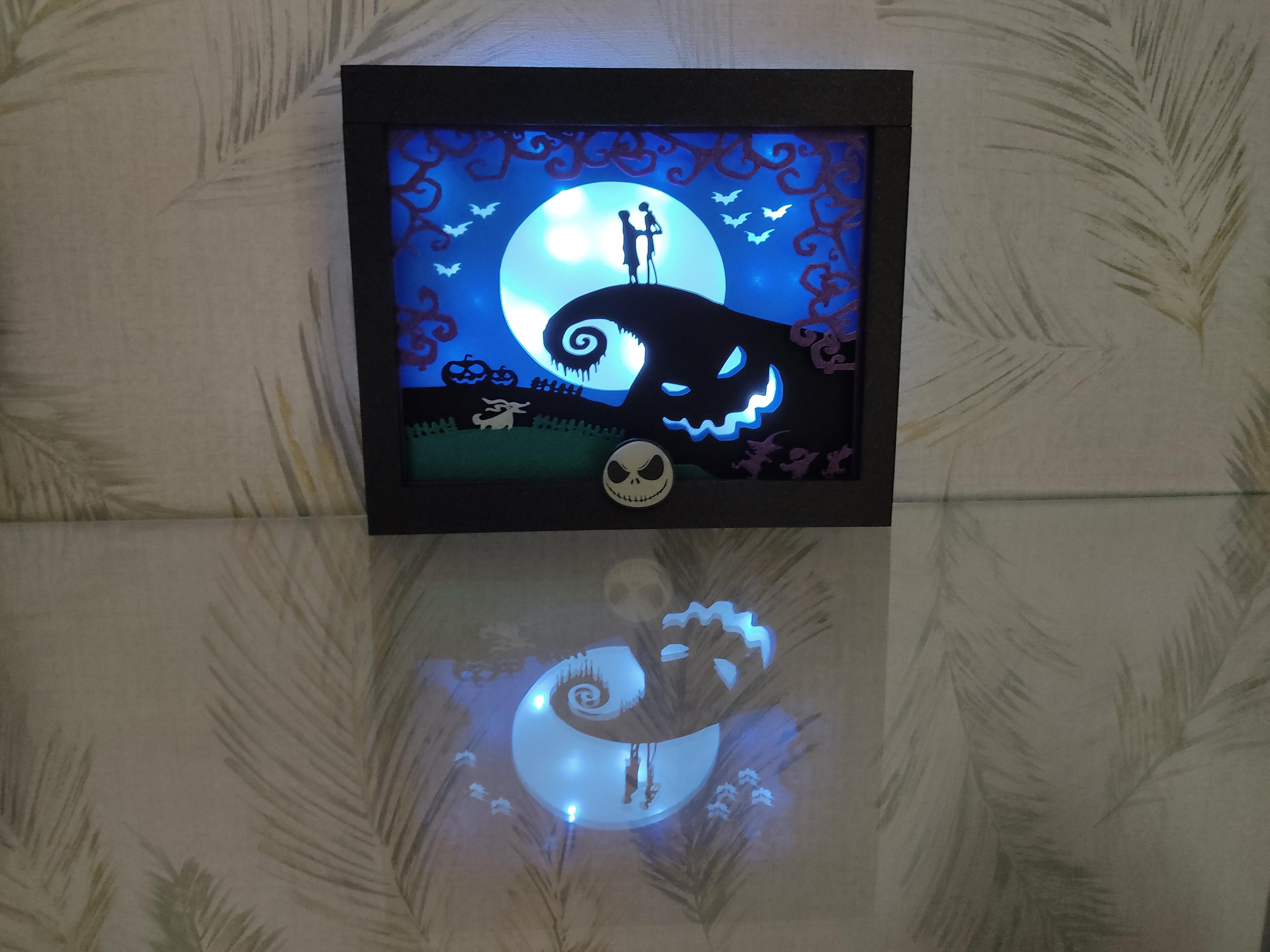 Nightmare Before Christmas Light and Shadow Box 3d model