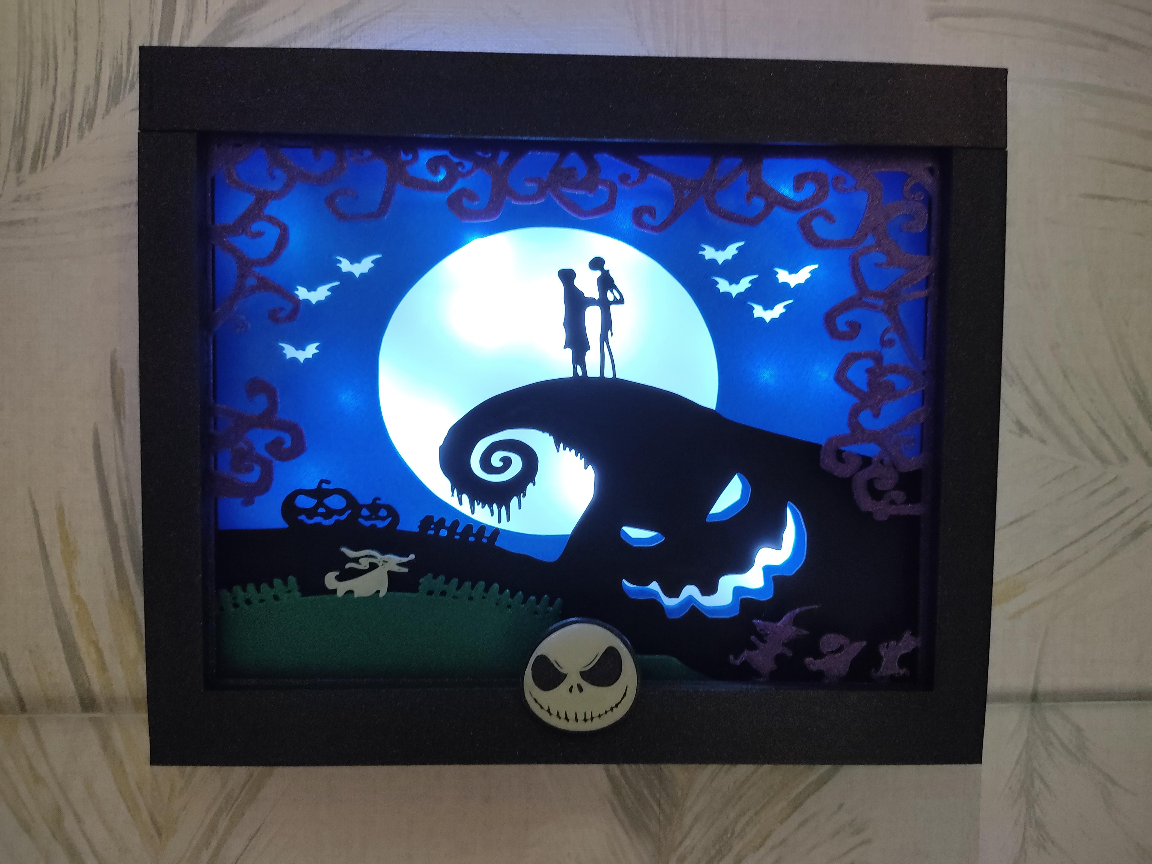 Nightmare Before Christmas Light and Shadow Box 3d model