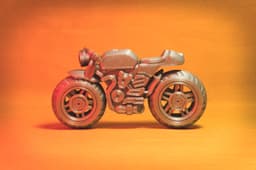 Cafe Racer Motorcycle - Print in place 3d model