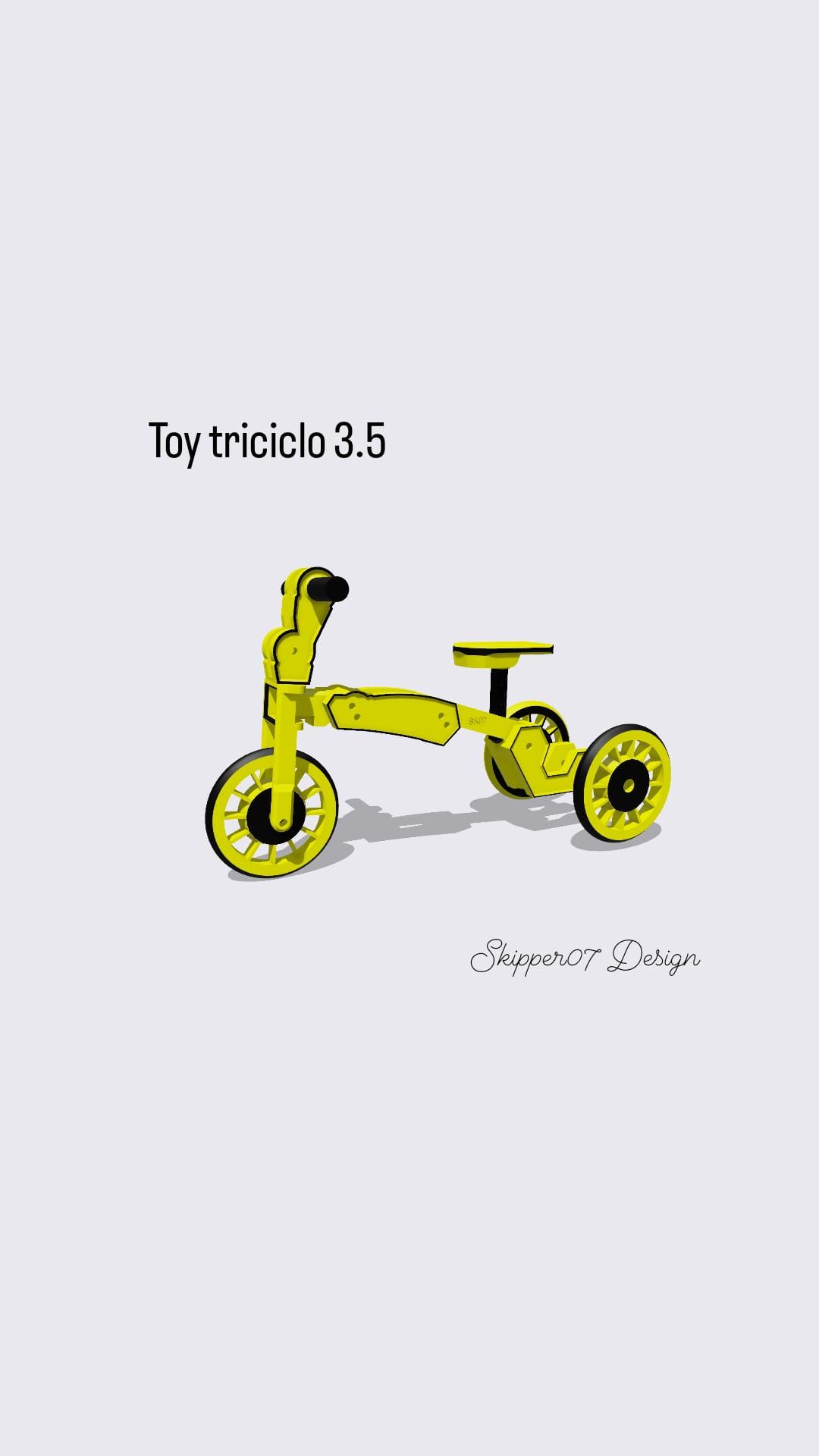 TOY TRICYCLE 3.5 3d model