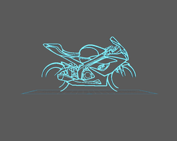 Suzuki - GSXR 1000 Wall Art 3d model