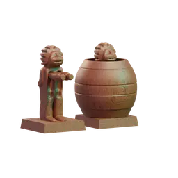 Philippine Barrel Woman 3d model