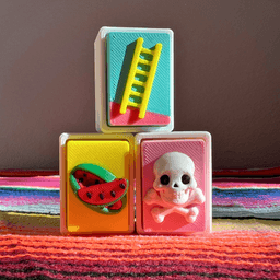 Lotería Clicker Tabla – 12-Card Mexican Bingo Fidget Board 3d model