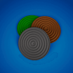 Spiral Pattern Drink Coasters 3d model