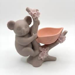 Koala Jewelry Tree & Cherry Blossom Catchall 3d model