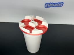 R7 ToGo Sauce Caddy (Slim Version) | Car Cup Holder Sauce Organizer | Condiment Holder | R7Makers 3d model