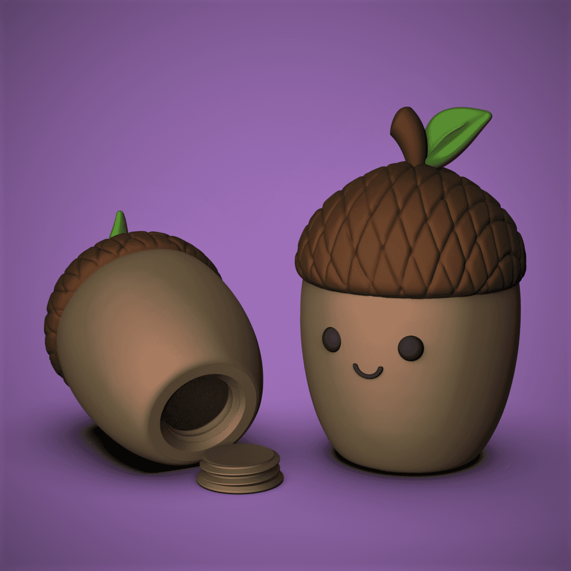 Acorn Buddy Container 3d model
