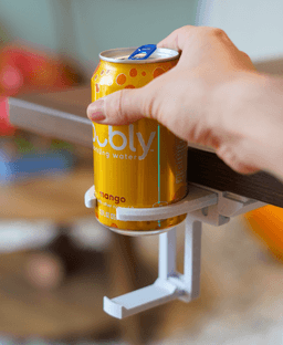 Can Claw - Fold Out Desk Cupholder - Minimalist Work From home setup 3d model