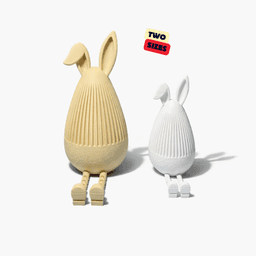 HALF JAPANDI BUNNY - NORMAL VERSION (ARTICULATED) / MODERN EASTER DECOR / BUNNY DECOR / HOMEDECOR 3d model