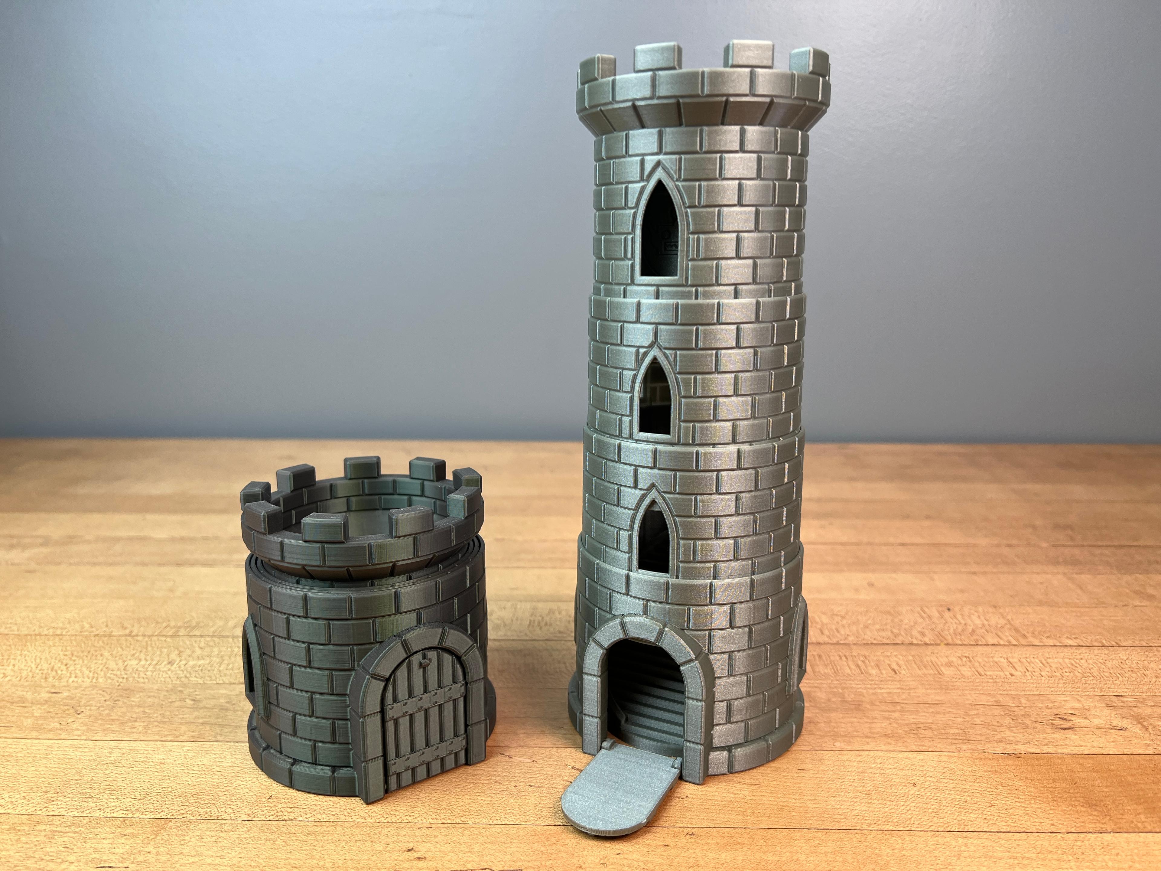 Collapsing Dice Tower 3d model