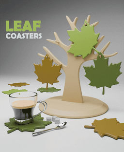 Leaf Coaster Tree 3d model