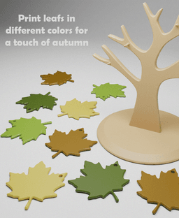 Leaf Coaster Tree 3d model