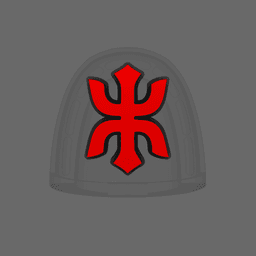 Red Ronin Chapter V10K Shoulder Symbols 3d model