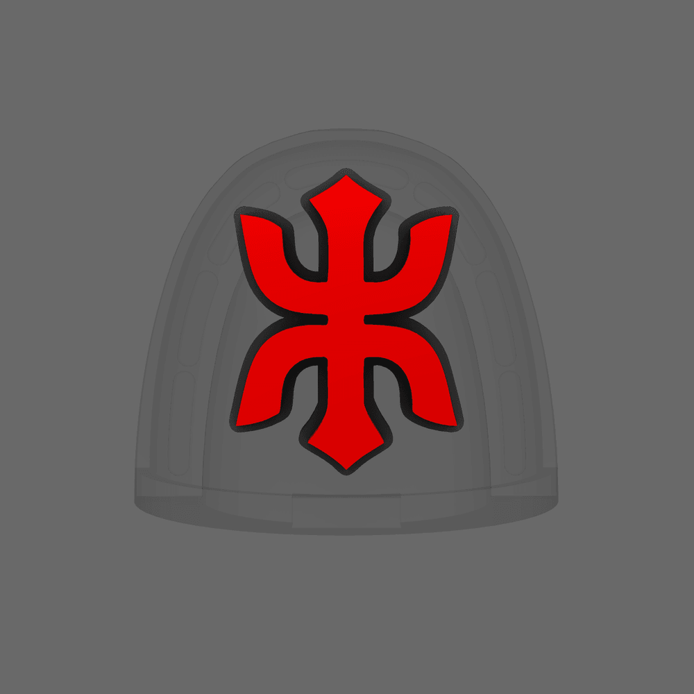 Red Ronin Chapter V10K Shoulder Symbols 3d model