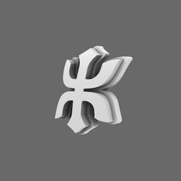 Red Ronin Chapter V10K Shoulder Symbols 3d model