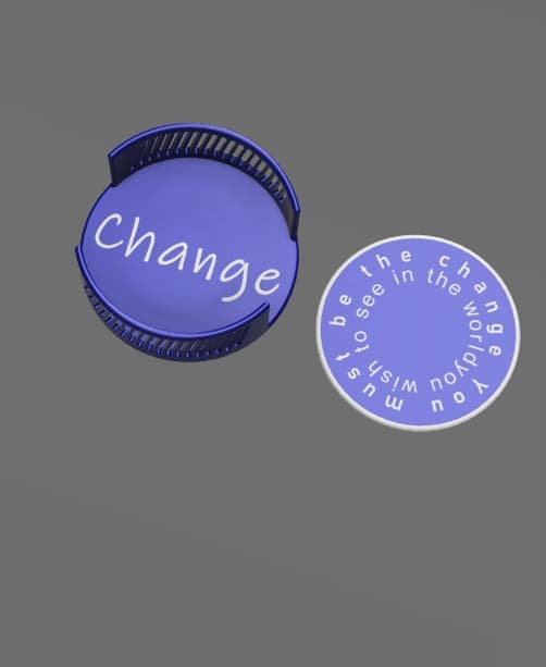 change coaster set 3d model