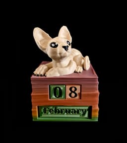 Sphynx Cat Calendar (Personal Use) 3d model