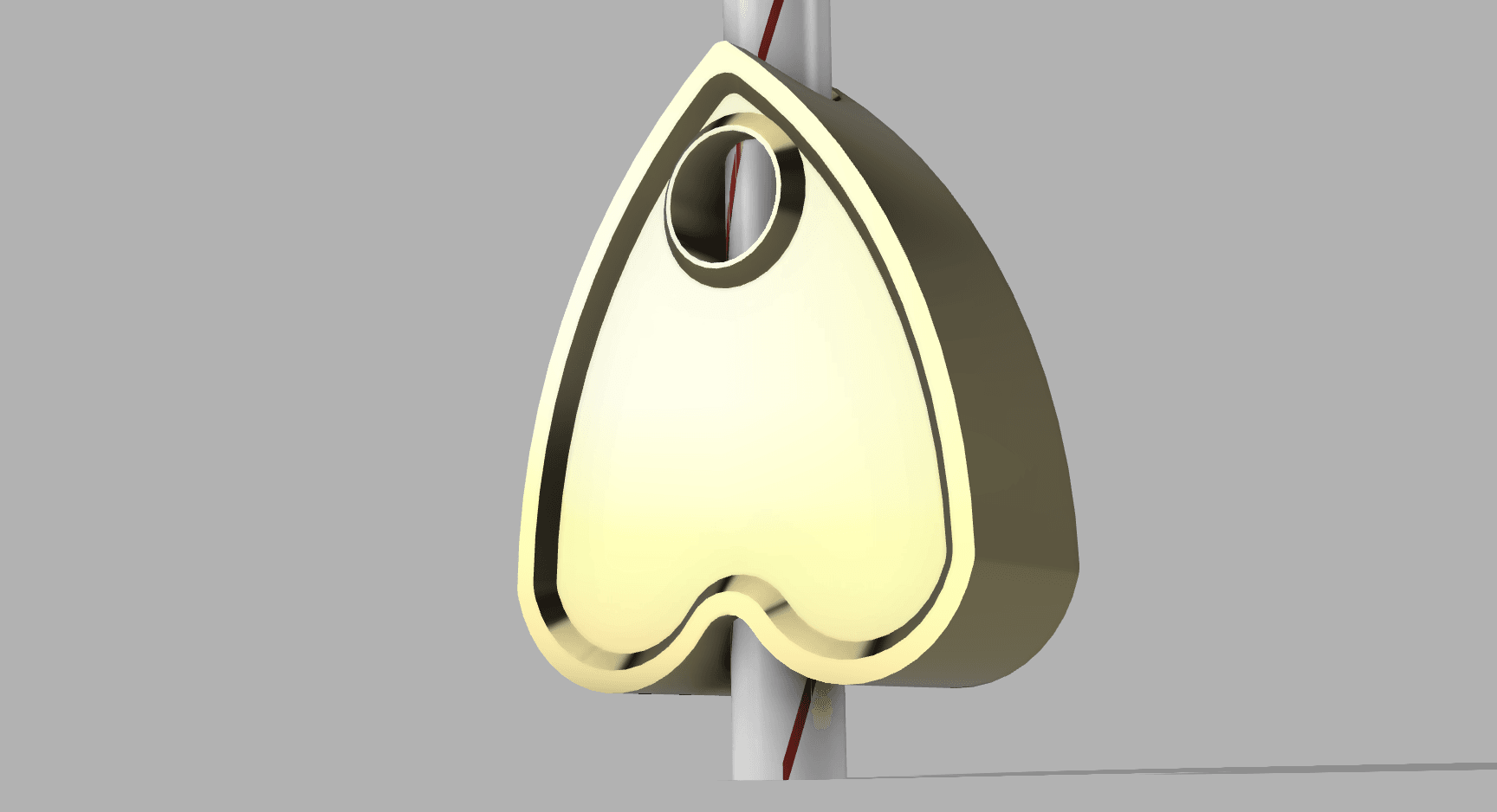 Ouija Planchette for Ouija Board - Straw Topper 3d model
