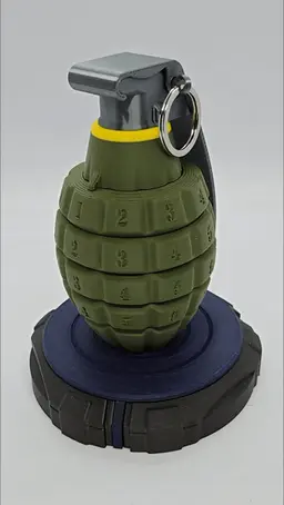 Hand Grenade Cryptex — Configurable 4-digit puzzle container 3d model