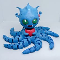 LovePus – The Valentine Flexi Octopus 3d model
