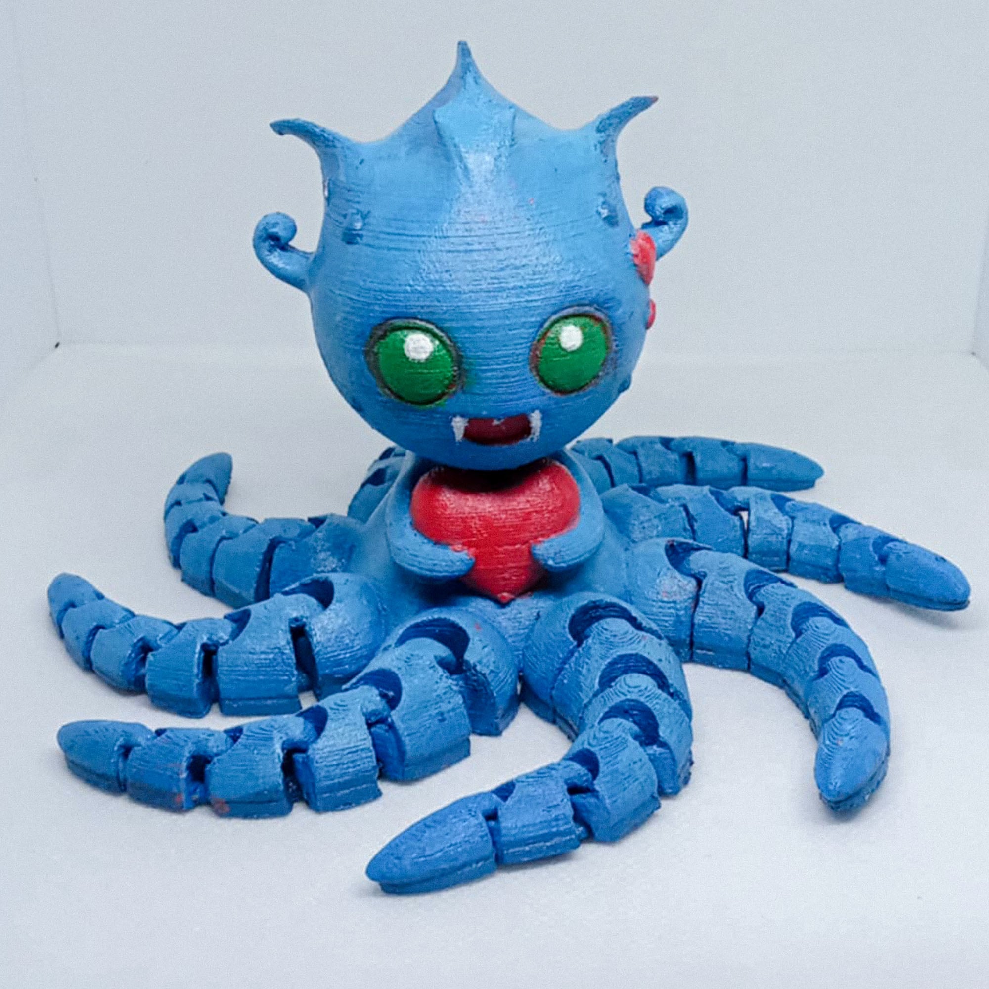 LovePus – The Valentine Flexi Octopus 3d model