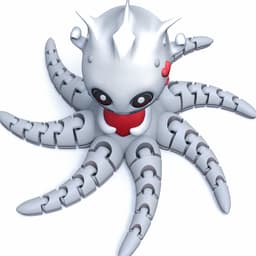 LovePus – The Valentine Flexi Octopus 3d model