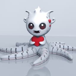 LovePus – The Valentine Flexi Octopus 3d model