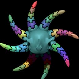 LovePus – The Valentine Flexi Octopus 3d model